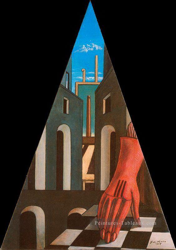 triangle métaphysique 1958 Giorgio de Chirico surréalisme métaphysique Peintures à l'huile